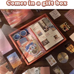 svulint Journal Supplies Kit Vintage Scrapbook Pack for Art Journaling Bullet Theme,Scrapbook Kit image 3