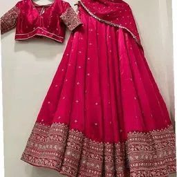 queddy's Embroidered Semi Stitched Lehenga Choli-picture-12