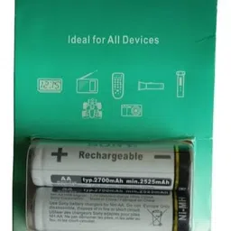 MICROUSB Compatible with Sony AA 1.2V Rechargeable NiMh typ.2700mAh min.2525mAh Battery (Pack of 2) image 2