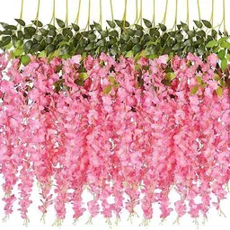 bsi Multicolor, Pink, Green Westeria Artificial Flower image 3