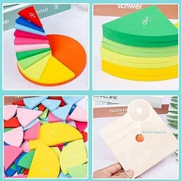 think toys Wooden Fraction Learning Toy image 5