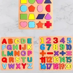 playfull Wooden Learning Educational Board for Kids, Puzzle Toys for Boys & Girls image 2
