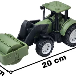 mini gifts Friction Power Road Roller Vehicle Toy Set for Kids, 3 Pcs Push & Go Vehicle Toy image 2