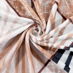 lathwal crations Velvet Double Fitted (Elastic) 280 TC Printed Bedsheet image 2