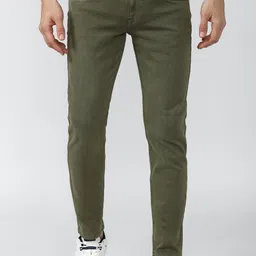 van heusen Men Skinny Mid Rise Green Jeans-picture-28