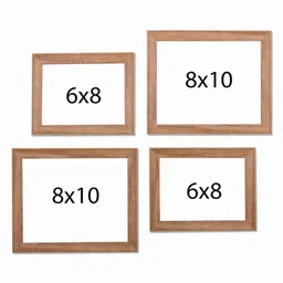 art street Brooklyn Set Of 4 Brown Solid Wood Collage Photo Frames image 3