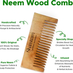 shaastram Amla Mulethi Hair Oil For Hair Fall Control & Hair Growth Herbal With Neem Comb Hair Oil image 3