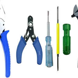 fadman Pack of 4 Plier Combo Kit | Wire Cutter | Tester | Screwdriver | Wrench | Lineman Plier-picture-27