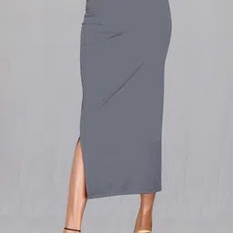 DRESQUE STORE DS_PC_TEX_3704_ GREY Polyester Petticoat image 2