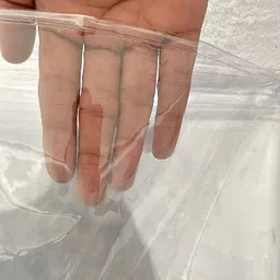 a cube luxury solutions 360 cm (12 ft) PVC Transparent Long Door Curtain Single Curtain image 2