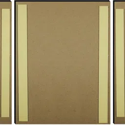 indianara Set of 3 Village Art MDF Art Painting (3727FL) without glass (4.5 X 12, 9 X 12, 4.5 X 12 INCH) Digital Reprint 12 inch x 18 inch Painting image 4