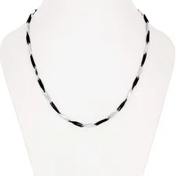 provogue chain for boys men simple chain Neck Anti tarnish necklace long chains stylish Black Silver Plated Metal, Silver, Alloy, Stainless Steel Chain image 4