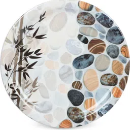 golden fish Melamine Pabel Printed Serving Quarter Plates (Set of 4, 11 Inches) Dinner Plate image 3