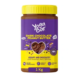 Yogabar Dark Chocolate Peanut Butter | Creamy & Chocolatey | Slow Roasted | Non-GMO Premium Peanuts | Source of protine / Antioxidant Rich + Chia Seeds-image-84