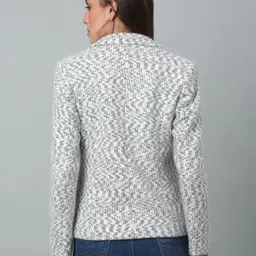 cantabil Women Printed Single Breasted Casual Blazer image 2