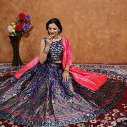 a to z cart Self Design Semi Stitched Lehenga Choli image 4