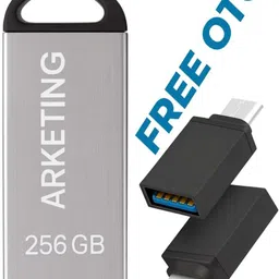ARKETING V10 256 256 GB Pen Drive Compatible with Audio Player, Laptop, Tablet, Mobile, Gaming Console USB 3.0 Metal Case-image-0