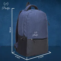 prolific Small 20 L Laptop Backpack STYLISH-25 LTR BACKPACK LAPTOP BACKPACK FOR 14 INCH LAPTOP AND NYLON WATER RESISTANCE BACKPACK , IDEAL FOR SCHOOL, COLLEGE, OFFICE AND TRAVEL image 5