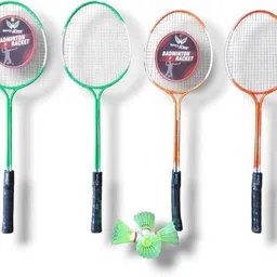 spo zone SP_171 _Badminton Kit 4 PC Racket With Plastic Shuttle Badminton Kit-picture-46