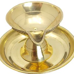 vkin amaze BRASS 172 Brass Table Diya Set image 3