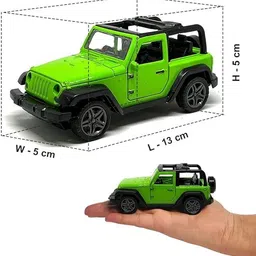 atwozdesign Thar Die Cast Toy Car for Kids Metal Cars with Opening Doors Pull Back Action image 2