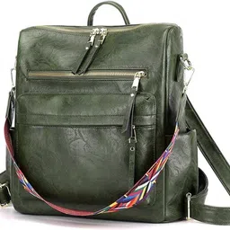 pa creation Medium 25 L Laptop Backpack Women’s Stylish PU Leather Backpack Handbag with Multi Pockets-picture-18