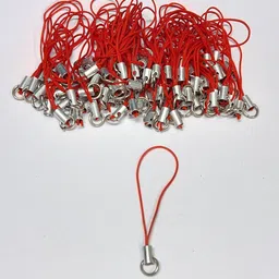 MOREL STRING ROPE CORD NYLON WITH JUMP RING CLASP FOR CELLPHONE COVER KEYRING PACK 100 Phone Charm image 2