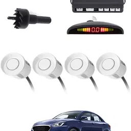 zplus 4White Parking Sensor With LED Display Increased Safety For Car-256 Safety of Passengers/Car One Alarm Kit-1585 Parking Sensor-picture-31