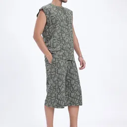 glitchez Tshirt Regular Shorts Co-ords Set image 4