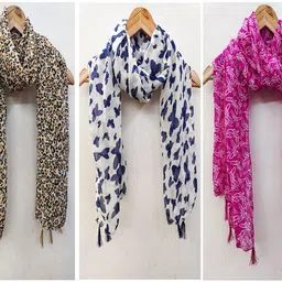 urgen Georgette Floral Print Multicolor Women Dupatta-picture-13