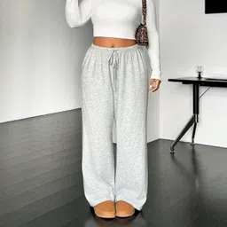 dockstreet Women Solid Grey Track Pants-picture-28