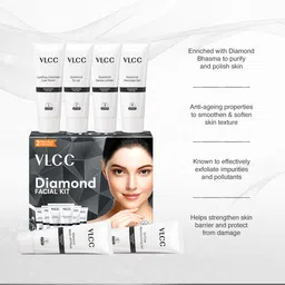 vlcc Diamond Facial Kit - Skin purifying with Parlour Glow. 60 g image 5
