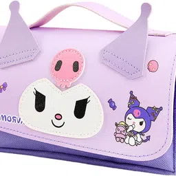 funblast Kuromi Pencil Pouch for Girls | Kawaii Pouch, Multipurpose Zipper Pen & Pencil Pouch for School Kids Art Canvas Pencil Box-picture-21