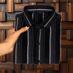 aroby Men Slim Fit Checkered Slim Collar Casual Shirt-picture-20