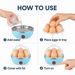 totthar Automatic Off, Electric Egg Boiler Egg Cooker (7 Eggs) Electric Egg Boiler,Egg Cooker,EggPoacher UZAEB236 Egg Cooker image 3