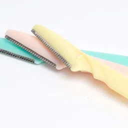 drosselz Eyebrow Razor Kit, Face & Eyebrow Hair Shaper Razor Knife Shaver Trimmer Shaving Grooming Remover Kit for Fashion Women Ladies/ Eyebrow Shaper /Eyebrow Facial Hair Remover (Pack of 3), Men & Women image 4