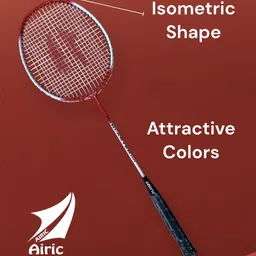airic Isometric Blaster Staunch with 3 Feather Shuttles, Net and Cover Badminton Kit image 2