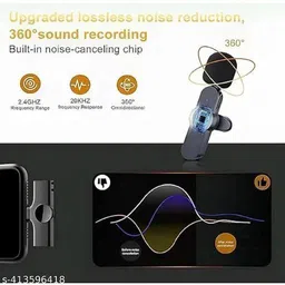 nand Wireless Bluetooth Collar Mic for Youtubers Ideal Microphone M20 Camera Microphone image 4