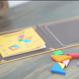 luxen Magnetic Tangram Junior Edition, Educational STEM Puzzle Game for Ages 5+ image 2