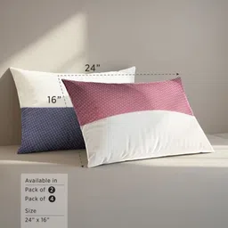 la verne Microfibre Sleeping Pillow Pack of 2 Solid QUILTED image 2