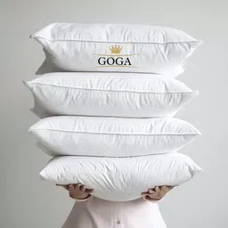 goga LUXURY Cotton Solid Sleeping Pillow Pack of 4-picture-25