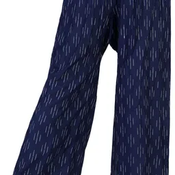 4k fashion Pack of 2 Women Relaxed Blue, Grey Viscose Rayon Trousers image 2