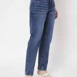 houseofcommon Women Boyfriend Mid Rise Blue Jeans image 3