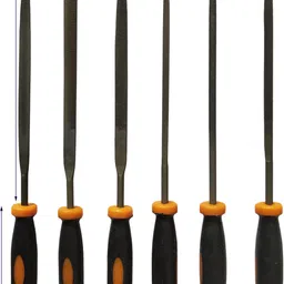 dumdaar Heavy duty 6pc Multi Shape Needle File set for wood metal sharping Knife Sharpening Steel image 2