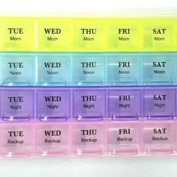 h d enterprise Pill Case Medicine Organizer Box 7 Days 4 Weeks Pill Box-picture-27