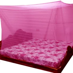 mehon craft Mosquito Polycotton Jhiikjhyak Net (Size 6 x 7-ft) Cotton Washable Adults Mosquito Net-picture-23