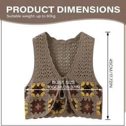 laxmi empire Casual Sleeveless Solid Women Brown Top image 4
