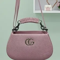 Women Pink Sling Bag-image-8