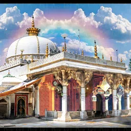 dsrart KGN Ajmer Beatiful painting Self adhesive poster Ink 18 inch x 24 inch Painting-picture-24