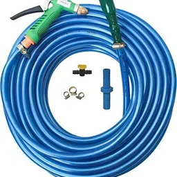 sos HEAVY DUTY HOSE PIPE 10M Hosepipe with 1-Mode Spray (Multicolour, Flexible & Durable) Hose Pipe image 2